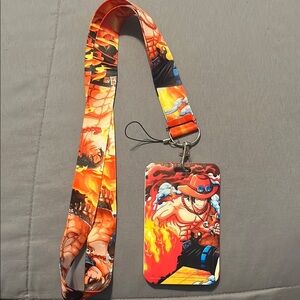 Portgas D Ace One Piece - Lanyard and ID card holder
